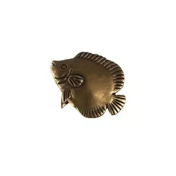 Antique Fish Figurines Copper Crafts Fish Landscape Ornaments Marine Fish Statue Pet Tea Style 2