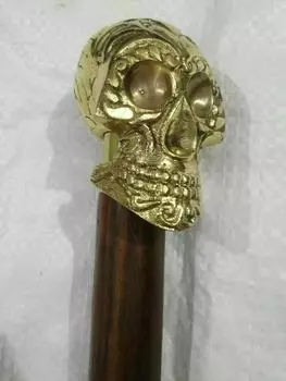 Antique Style Stick cane Brass Designer Queen Handle Wooden Vintage Walking Cane M аэро