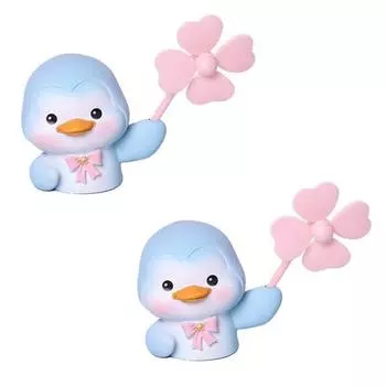 Antis Pinwheel Animal Car Interior Decoration, Penguin, 2 Pieces,Korean car acc