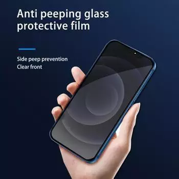 Антишпионская взрывозащищенная пленка высокой четкости, закаленное стекло, экран телефона, передняя панель, защита от царапин, защита конфиденциальности для Iphone 14/14 For iPhone14 Pro чёрный
