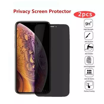 Антишпионское закаленное стекло для iPhone 14 13 12 mini 11 Pro XS Max X XR, Защитная пленка для экрана iPhone 15 Pro MAX 7 8 Plus, стекло iphone 11 чёрный