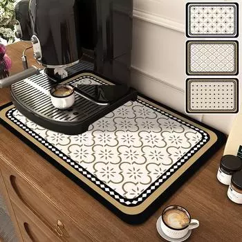 Antiskid Super Absorbent Large Mat Kitchen Antiskid Drying Mat Quick Dry Drain Pad Heat Resistant Dinnerware Tableware Mat S 30x40cm