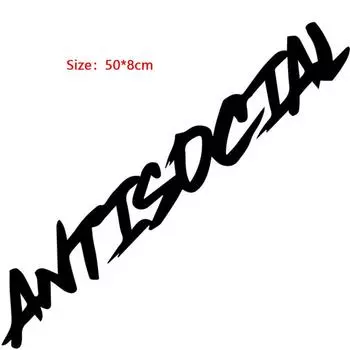 Антисоциальная наклейка на автомобиль, флаг, лобовое стекло, творческий конкурс, буква, декоративный стиль, виниловые наклейки, автомобиль, грузовик, мотоцикл A1