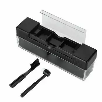 Антистатическая бархатная щетка для чистки фонографа, щетка для удаления пыли с CD/LP виниловых фонографов, проигрывателей пластинок, набор для чистки чёрный