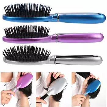 Антистатическая подушка безопасности, массажная расческа, массажер для кожи головы, парикмахерский инструмент, щетка для волос розовый