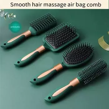 Антистатическая расческа с воздушной подушкой для расчесывания волос, расческа для волос в салоне СПА, парикмахерская расческа, инструмент для укладки, овальный круглый массаж волос