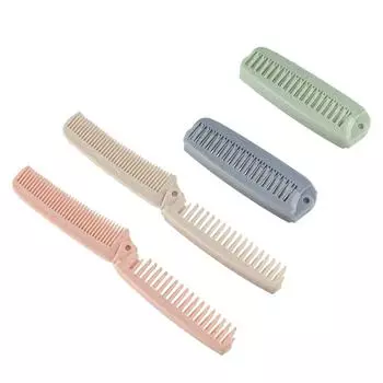 Антистатическая складная расческа для волос, складная расческа, массажная расческа для волос для женщин и детей розовый