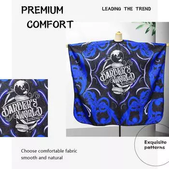 Антистатическая ткань для стрижки волос Водонепроницаемый парикмахерский фартук для парикмахера Накидки для парикмахера Инструменты для укладки волос