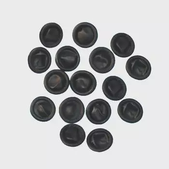 Антистатические черные напальчники: Не образует пыли, устойчив к износу, подходит для промышленного и косметического использования 50 pieces