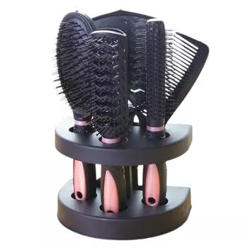 Антистатические Расчески для Волос 5 шт. Салонный Домашний Набор для Укладки с Зеркалом Массаж