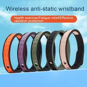 Антистатический браслет, водонепроницаемый, сверхлегкий, регулируемый, унисекс, силиконовый браслет, защитный браслет, спортивные товары розовый