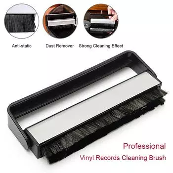 Антистатическое средство для удаления пыли с пластинок, щетка для чистки пластинок, щетка для чистки пластинок, черная щетка для чистки пластинок, 3 шт.