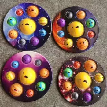 Антистресс для детей, детей и взрослых, силиконовая игрушка для снятия стресса, сжимаемая игрушка 1pcs