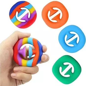 Антистрессовая ручка для снятия стресса, игрушки для взрослых и детей, простые игрушки для снятия стресса с ямочками, декомпрессия, антистресс, 1 шт.