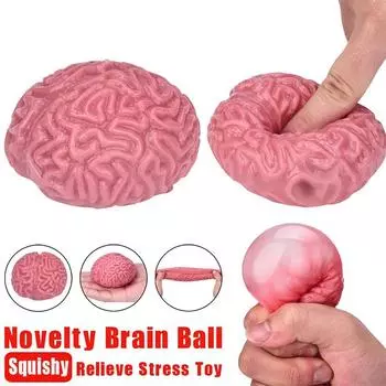 Антистрессовые игрушки, новинка, мягкая игрушка для мозга, сжимаемый шарик для снятия стресса