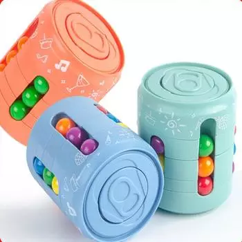 Антистрессовый куб, волчок, маленькая волшебная фасоль, игрушка для снятия стресса, детская декомпрессия, расслабляющие игрушки под давлением