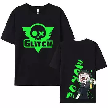 Антиутопия, комедия, ужасы, аниме, убийства, дроны, футболки, короткий рукав, хлопковая футболка, летняя повседневная футболка со смешным принтом XS чёрный