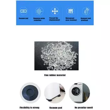 Антивибрационная резиновая подушка для ног, напольный коврик, защита от скольжения, ударостойкая мебель, ма