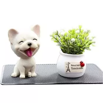 Антивирусный набор для украшения салона автомобиля, 3 предмета, чихуахуа, белый цветочный горшок), 1 комплект, корейский автомобильный аксессуар