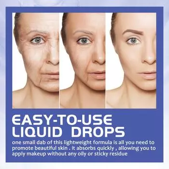 Антивозрастная эссенция для лица с витамином С EELHOE Осветляет пятна, угри, мелкие морщинки вокруг глаз, увлажняет и питает кожу 30ml