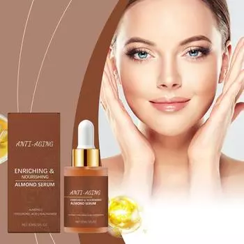 Антивозрастная сыворотка против морщин, питает кожу лица, укрепляет и осветляет тон кожи, придает эластичность, омолаживает и увлажняет кожу(30мл)