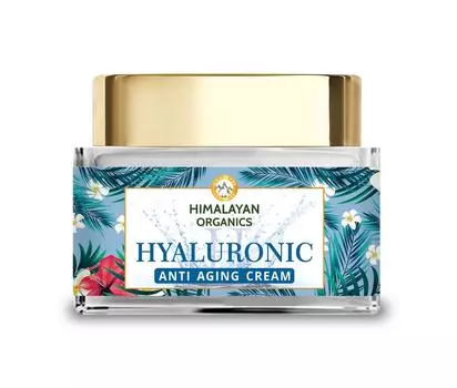 Антивозрастной крем для лица с Гиалуроновой кислотой (50 г), Hyaluronic Acid Cream, Himalayan Organics
