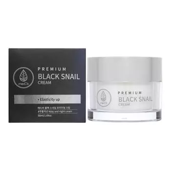 Антивозрастной крем для лица с муцином чёрной улитки,MEDB Premium Black Snail Cream,50мл
