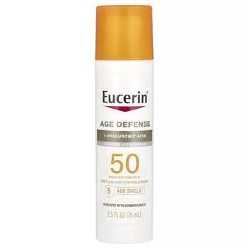 Антивозрастной, Легкий солнцезащитный лосьон для лица, SPF 50, Без отдушек, 75 мл (2,5 жидких унции)