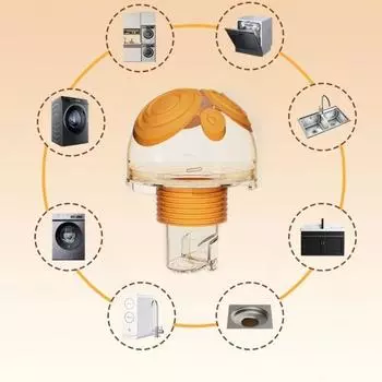 Антизапах 3 в 1 дренажный водопроводный стык многофункциональный фильтр сердечник кухонный бассейн канализационный отвод прочное резиновое кольцо белый