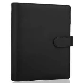 Antner A5 PU кожаный переплет 6 колец обложка для блокнота A5 бумага A5 персональный планировщик A5 бюджетный переплет со сменными листами магнитная застежка черный