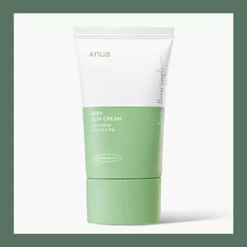 Anua Airy Sun Cream 50 мл SPF50+PA++++, Увлажнение, Корейская косметика, Kbeauty, образец