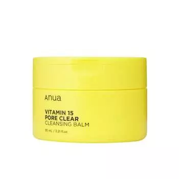 ANUA (Ануа) Бальзам для очищения пор Vitamin 15 Pore Clear 95 мл Средство для снятия макияжа, не требующее умывания, очищает поры от черных точек, пятен, кожного сала, увлажняет сухую кожу, смешанную