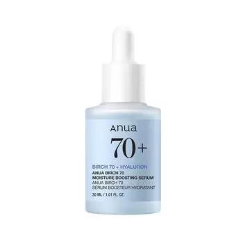 Anua Birch 70% Moisture Boosting Serum 30 мл, Слабокислотная сыворотка, Успокаивающая, Охлаждающая, Увлажняющая, Корейская косметика, Kbeauty, образец