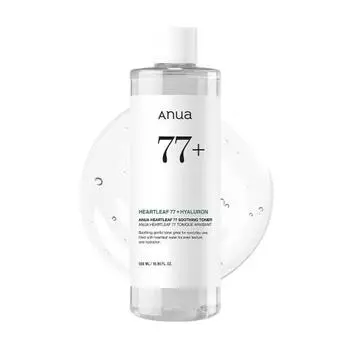 ANUA Dokudami 77 Soothing Toner 500ml Lotion Wiping Lotion Moisturizing Moist Lotion Large Capacity Lotion Fluctuation Skin Oily Skin Heartleaf Toner