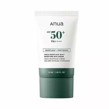 ANUA Dokudami Silky Moisture Sun Cream 50ml SPF50+ PA++++ Facial Sunscreen Daily Sun Cream No White Cast Moisturizing Fluctuations Skin Makeup Fixer M