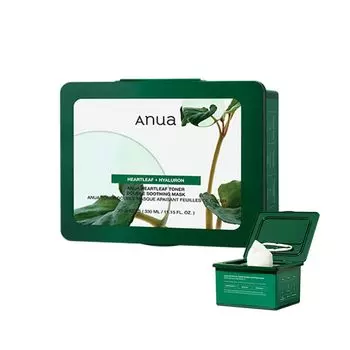 ANUA Dokudami Toner Double Soothing Mask Pack 30 шт. Маска для лица Fluctuation Skin Care Moisture Skin Texture Keratin Care Hyaluronic