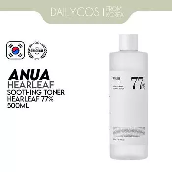 ANUA Hearleaf 77% Успокаивающий тоник 500мл