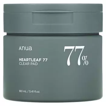 Anua, Heart Leaf 77%, прозрачная подушечка, 5,41 жидких унций (160 мл)