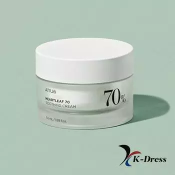 Anua Heartleaf 70 Успокаивающий крем 50 мл 1 PCS