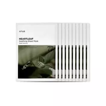 ANUA Heartleaf 77% Soothing Sheet Mask 25 мл * 10 шт.