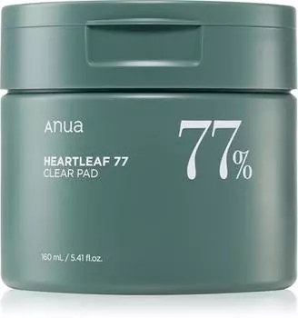 Anua Heartleaf 77% Toner Pad Тонизирующие патчи против черных точек TU прозрачный