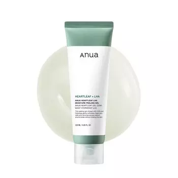 Anua Heartleaf Lha Moisture Peeling Gel 120 мл, Успокаивающий, Глубокое очищение, Увлажнение, Корейская косметика, Kbeauty, образец