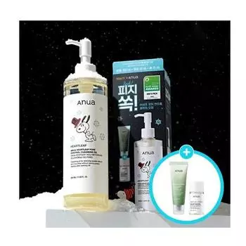 ANUA Heartleaf Pore Control Очищающее масло + Мини-масло + Пена Специальный набор из 3 предметов [2024 Awards Limited] P000DYST - Cleansing Oil Set