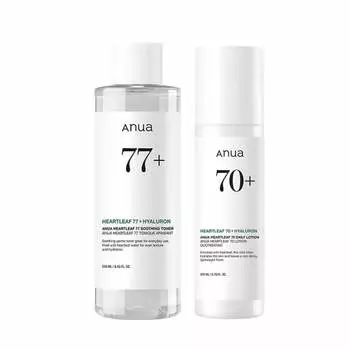 ANUA Hokudami Soothing 2 STEP Set (Lotion + Emulsion) Fluctuation Skin Soothing Care Set Moisturizing All-in-One Moist Lotion Full of Moisture Fluctua