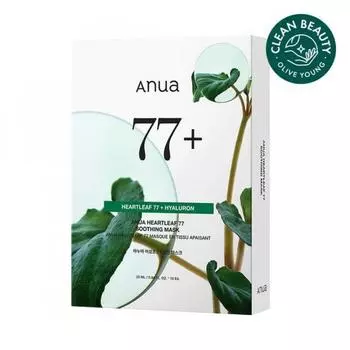Anua [обновление] Anua Houttuynia Herbal 77 Успокаивающая маска 10 листов