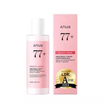 ANUA Peach 77 Niacin Conditioning Milk 150ml Эмульсия Тон кожи Сияющая кожа Глянцевая кожа Увлажнение Сухая кожа Комбинированная кожа Персиковый лосьон с ниацином S