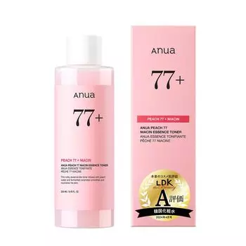 ANUA Peach 77 Niacin Essence Toner 250 мл Лосьон Увлажняющий Кожа Глянцевая Кожа Огрубевшие Поры Увлажнение Сухая Кожа Смешанная Кожа Peach Niacin Essence Toner Skin