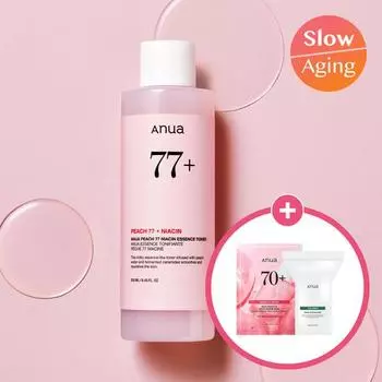 Anua Peach 77 Niacin Essence Toner 250 мл специальный (1 упаковка маски + 60 ватных дисков)