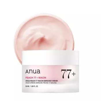 ANUA Peach Niacin Rich Moisture Cream 50 мл Skin Tone Care Luminous Skin Glossy Skin Moisturizing Moisture Cream Dry Skin Mixed Skin PEAC nicacin cream