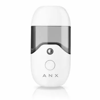 ANX Большая емкость 50 мл, портативный распылитель для лица, удобный распылитель, широкий ультразвуковой распылитель, нано-распылитель, перезаряжаемый через USB, простая упаковка, руководство по эксплуатации белый